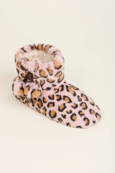 Brakeburn Leopard Bring Me Coffee Slipper Boots