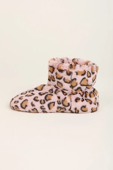 Brakeburn Leopard Bring Me Coffee Slipper Boots