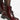 Lunar Allison Burgundy Patent Ankle Boot