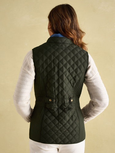 Joules Classic Minx Gilet in Rosemary Green