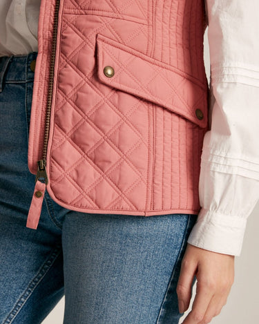 Joules Minx Quilted Gilet Bridal Rose Gilet Anna Davies