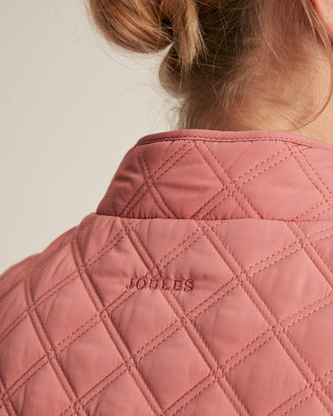 Joules Minx Quilted Gilet Bridal Rose