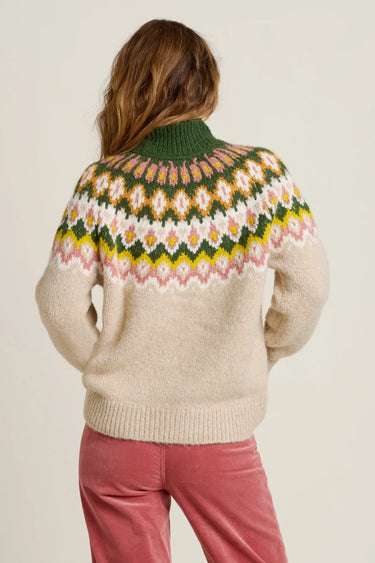 Brakeburn Oat Chunky Knitted Fairisle Jumper