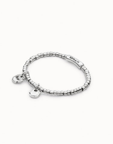 UNOde50 Elasticated Sterling Silver Plated Bracelet PUL1596MTL0000