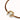 UNOde50 18K gold-plated brown thread bracelet with shell pearl PUL2505MARORO0