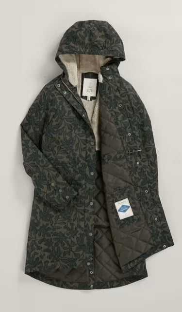 Seasalt Plant Hunter Waterproof Parka Coat 'Fig Tree Lino'