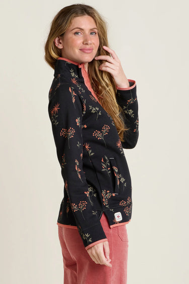 Brakeburn Printed Quarter Zip Sweatshirt