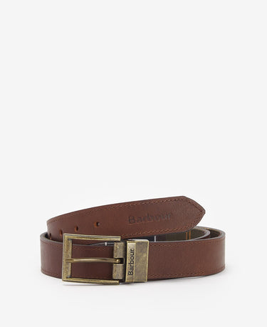 Barbour Reversible Tartan Leather Belt