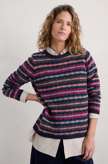 Seasalt Percella Cove Jumper 'Palace Cove Maritime Multi'