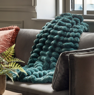 Gallery Home Ribbed Faux Fur Throw