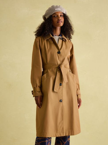 Joules Epwell Waterproof Belted Trench Coat 'Tan'