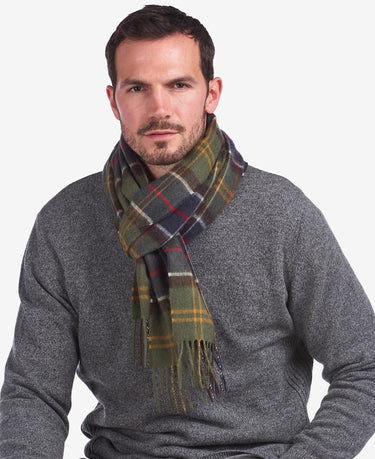 Barbour Merino Cashmere Tartan Scarf