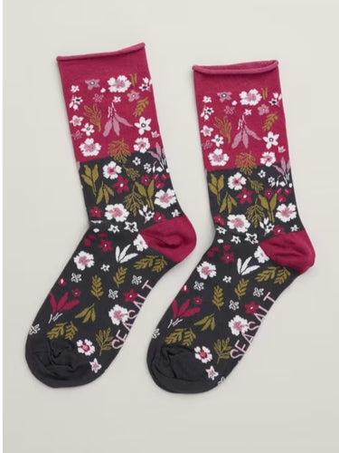 Seasalt Womens Arty Organic Cotton Socks