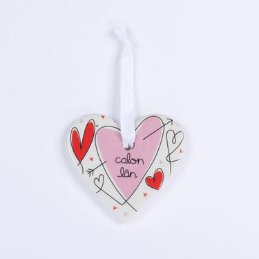 Belly Button Calon Lan Ceramic Heart Hanging Decoration