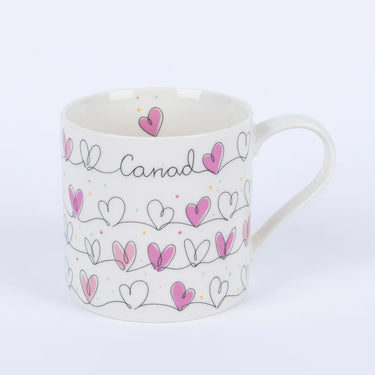 Belly Button Welsh Mug with Cariad and Hearts