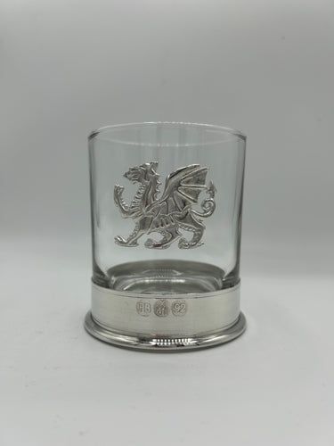 Pinder Bros Welsh Dragon Whiskey Glass