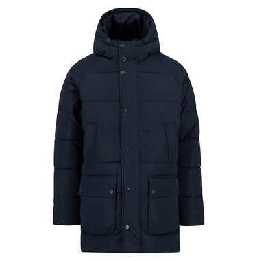 Barbour Hooded Bedale Puffer Jacket in Dark Navy