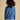Joules Blue Jonty Fox Embroidered Cotton‑Rich Crew Neck Jumper