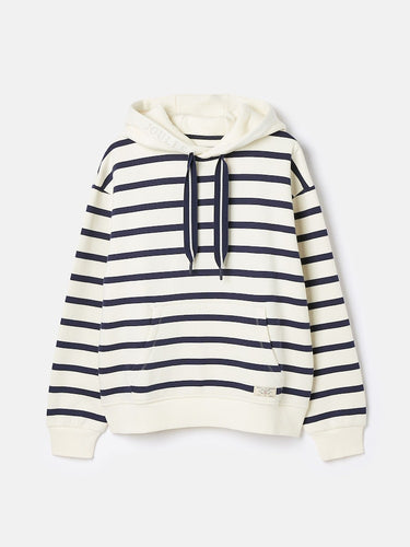 Joules Milbourne Navy & White Striped Hoodie