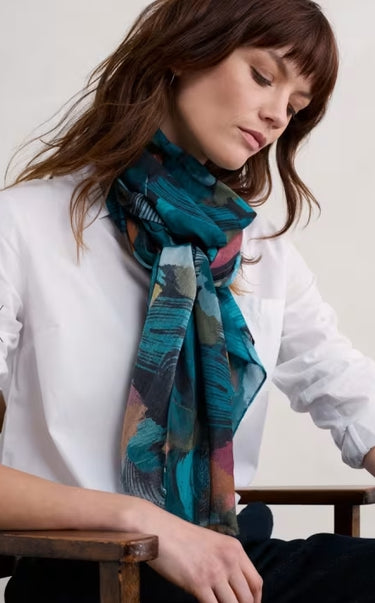 Seasalt May Garland Scarf 'Lelant Abstract Mix'