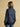 Joules Bronte Navy Stripe Funnel Neck Quarter Zip Cotton Sweatshirt