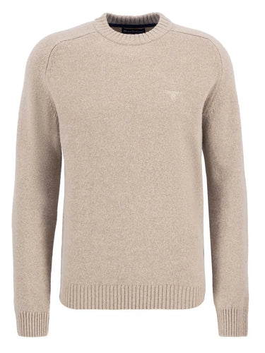 Barbour Men's Grangetown Crew Neck Jumper in Washed Stone