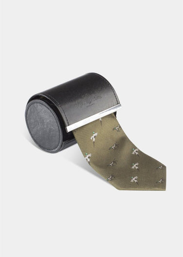 Alan Paine Riben Silk Dog Tie