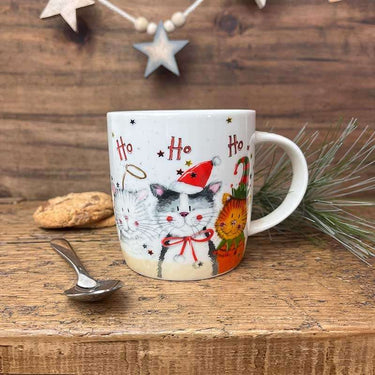 Alex Clark Ho Ho Ho Christmas Cats Mug