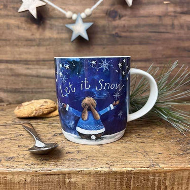 Alex Clark Let It Snow Rabbit Christmas Mug