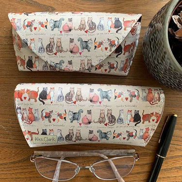 Alex Clark Marvellous Moggies Glasses Case