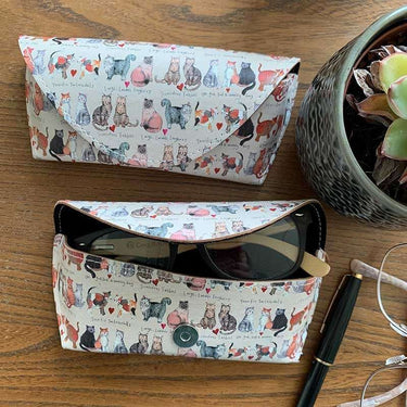 Alex Clark Marvellous Moggies Glasses Case