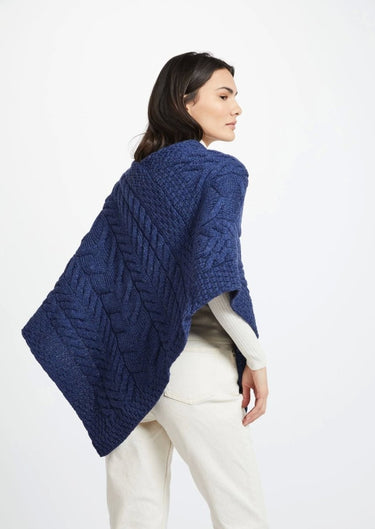 Aran Woollen Mills Triangular Wool Poncho