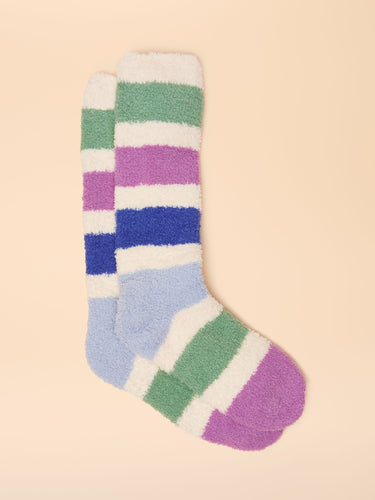 Joules Fluffy Blue Socks