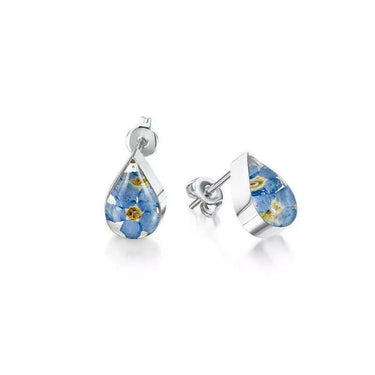 Shrieking Violet Forget Me Not Teardrop Earrings FE03