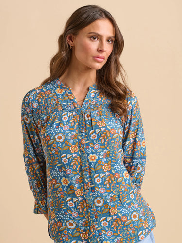 Brakeburn Navy Secret Garden Blouse