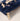 Elizabeth Scarlett Provençale Bee Velvet Coin Purse in Navy