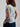 White Stuff Nelly Notch V‑Neck Tee – Ivory Print