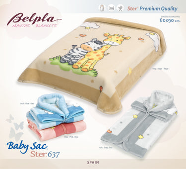 Belpla Baby Sac from Spain with Giraffe Design