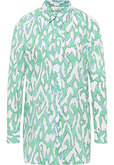 Barbara Lebek Green Printed Shirt