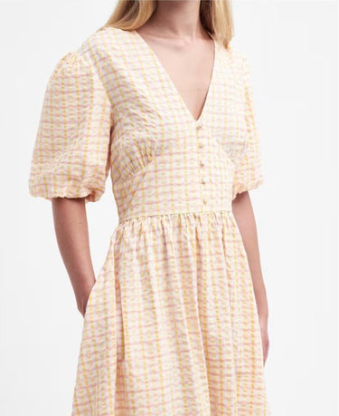 Barbour Belmont Checked Seersucker Maxi Dress