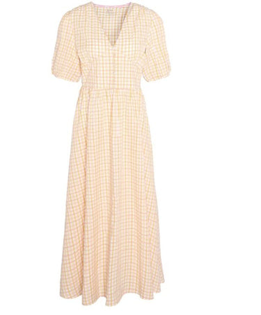 Barbour Belmont Checked Seersucker Maxi Dress