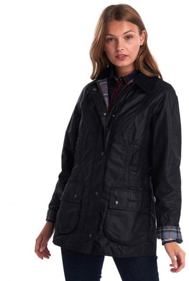 Barbour Black Beadnell Ladies Wax Jacket