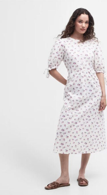 Barbour Goodleigh Cotton Broderie Midi Dress