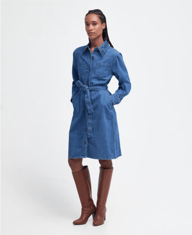 Barbour Longfield Denim Dress - Authentic Wash