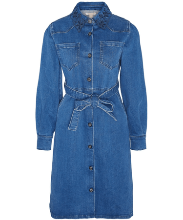 Barbour Longfield Denim Dress - Authentic Wash