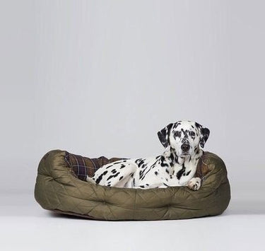 Barbour Quilted Dog Bed in Olive in X Large 35''