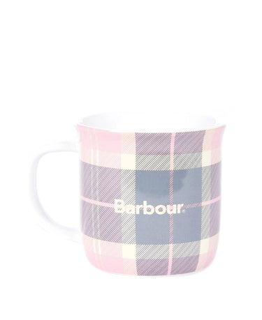 Barbour Tartan Mug in Pink/Grey