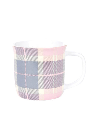 Barbour Tartan Mug in Pink/Grey