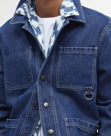 Barbour Denim Grindle Overshirt in Indigo