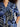 White Stuff Ash Notch Neck Linen Dress – Navy Print